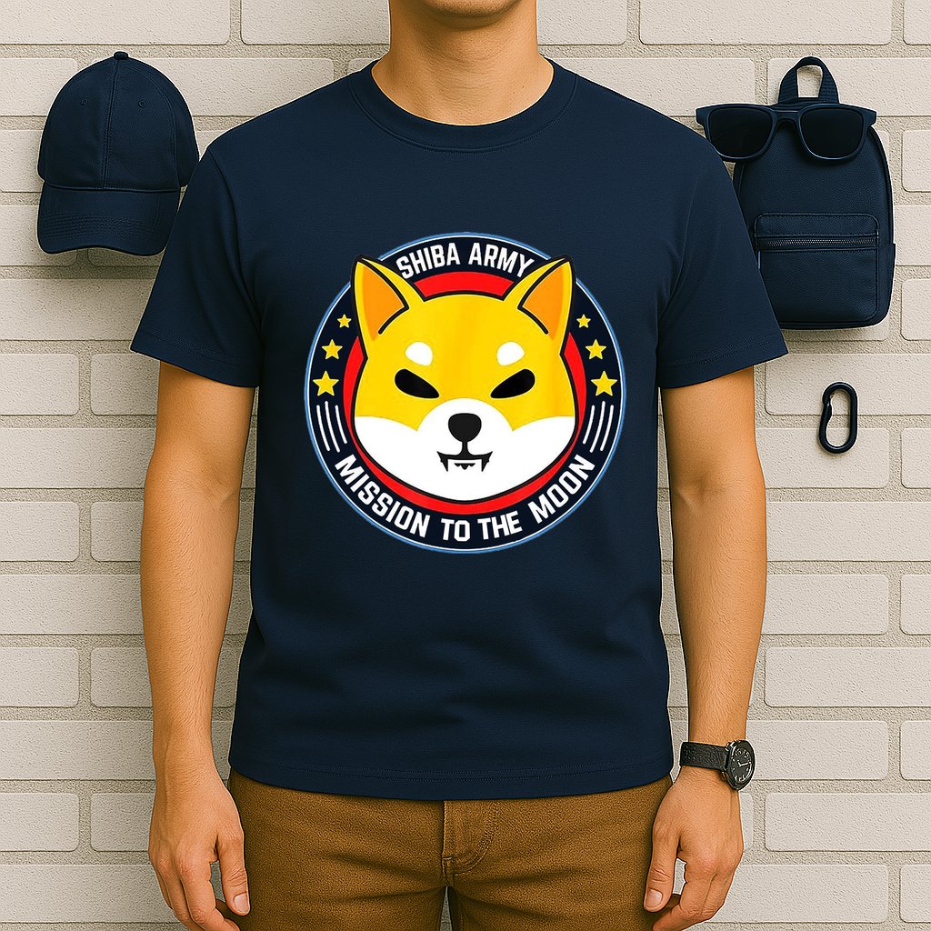 Shiba Army Mission To The Moon T-Shirt