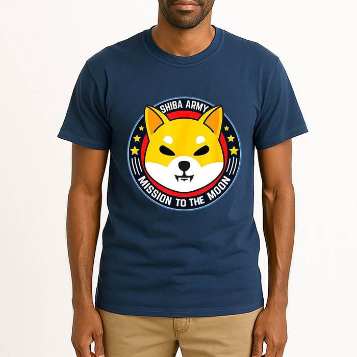 Shiba Army Mission To The Moon Tall T-Shirt