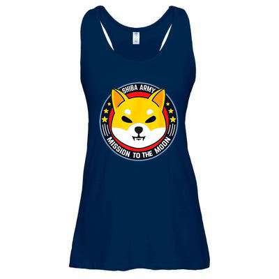 Shiba Army Mission To The Moon Ladies Essential Flowy Tank