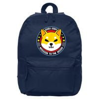 Shiba Army Mission To The Moon 16 in Basic Backpack