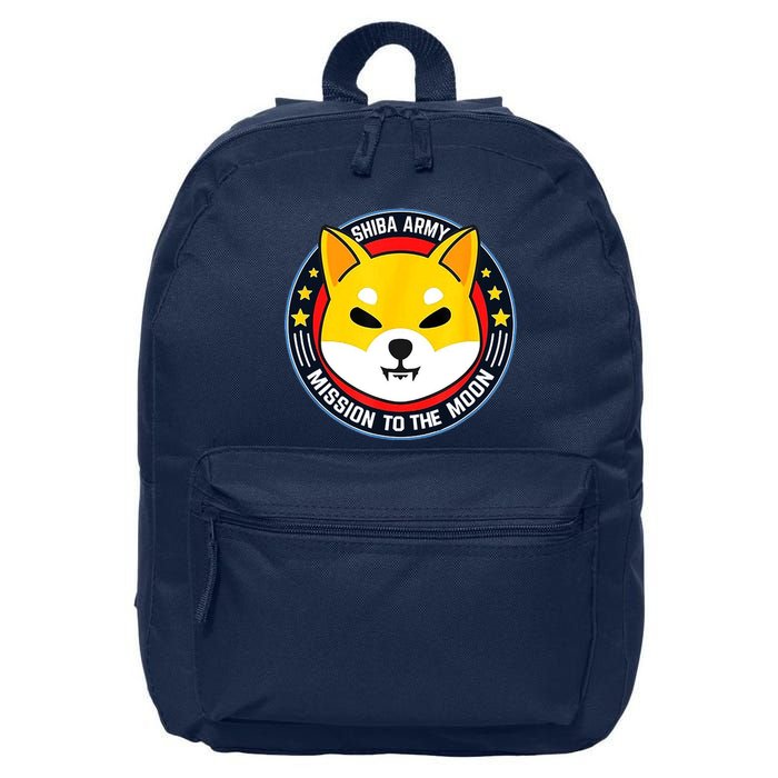 Shiba Army Mission To The Moon 16 in Basic Backpack