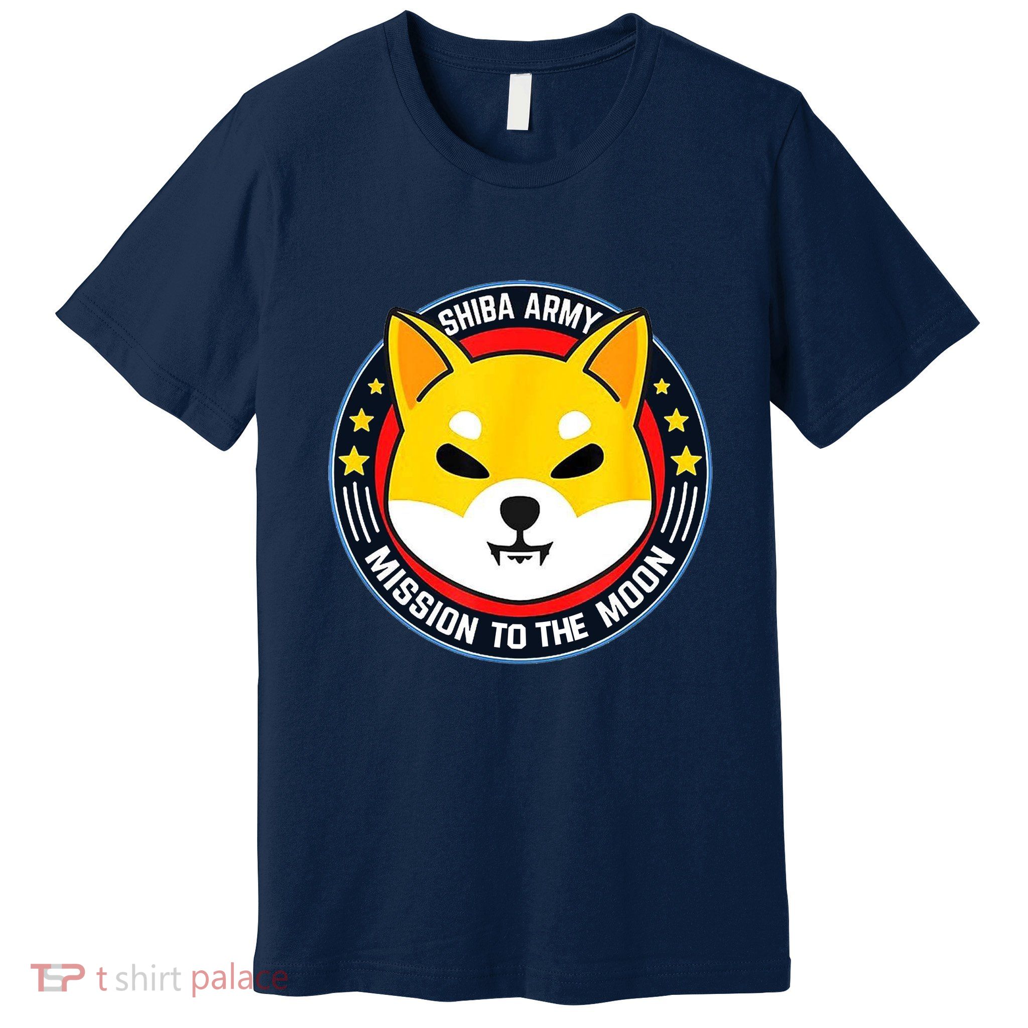 Shiba Army Mission To The Moon Premium T-Shirt