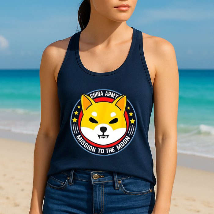Shiba Army Mission To The Moon Womens Tank Top