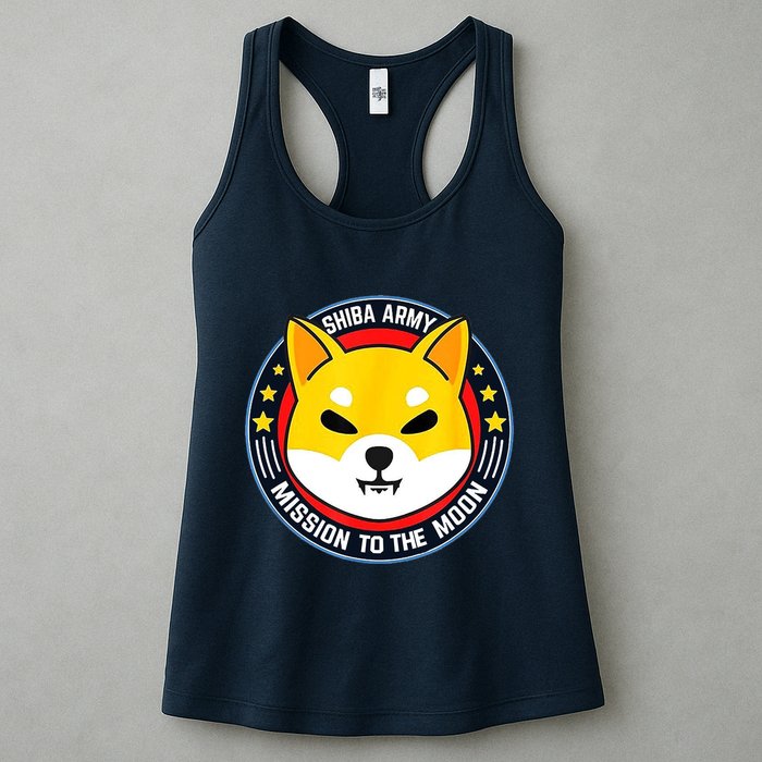 Shiba Army Mission To The Moon Womens Tank Top