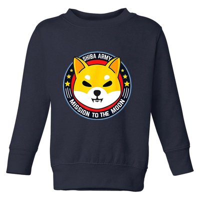 Shiba Army Mission To The Moon Toddler Sweatshirt