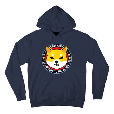 Shiba Army Mission To The Moon Tall Hoodie