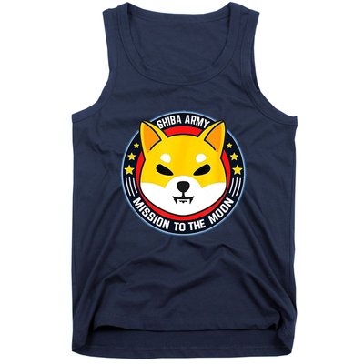 Shiba Army Mission To The Moon Tank Top