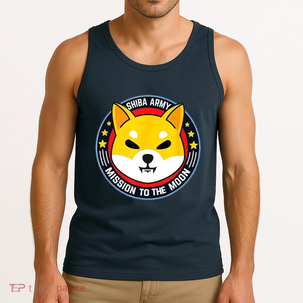 Shiba Army Mission To The Moon Tank Top