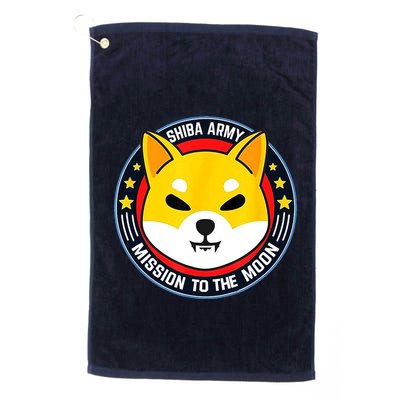 Shiba Army Mission To The Moon Golf Towel
