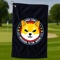 Shiba Army Mission To The Moon Golf Towel