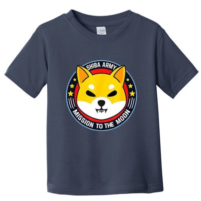 Shiba Army Mission To The Moon Toddler T-Shirt