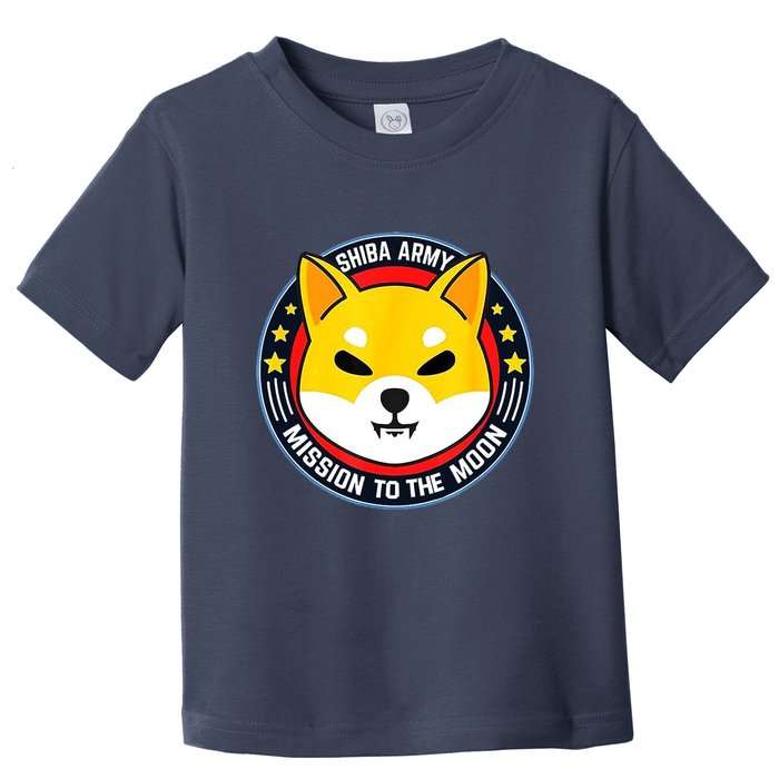 Shiba Army Mission To The Moon Toddler T-Shirt