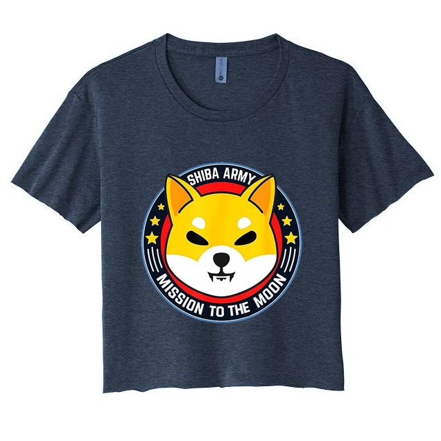 Shiba Army Mission To The Moon Crop Top