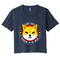Shiba Army Mission To The Moon Crop Top