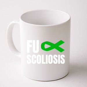 Scoliosis Awareness Month Green Ribbon Gift Coffee Mug