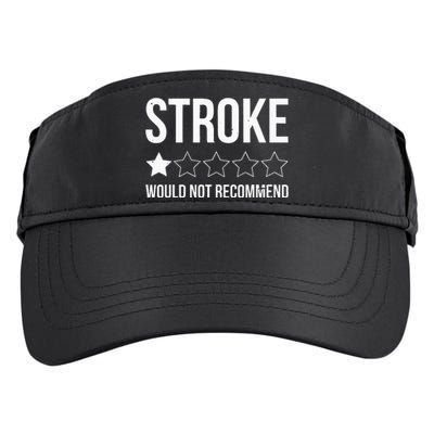 Stroke Awareness Month Funny Stroke Survivor Adult Drive Performance Visor