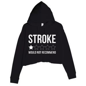 Stroke Awareness Month Funny Stroke Survivor Crop Fleece Hoodie