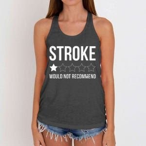 Stroke Awareness Month Funny Stroke Survivor Women's Knotted Racerback Tank