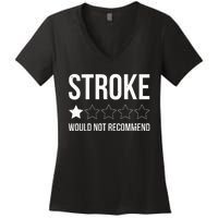 Stroke Awareness Month Funny Stroke Survivor Women's V-Neck T-Shirt