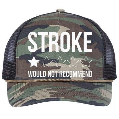 Stroke Awareness Month Funny Stroke Survivor Retro Rope Trucker Hat Cap