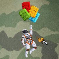 Space Astronaut Master Builder Legacy Tie Dye Trucker Hat
