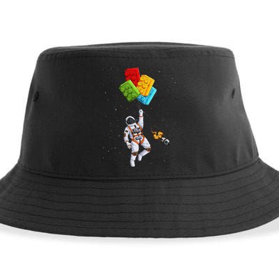 Space Astronaut Master Builder Sustainable Bucket Hat