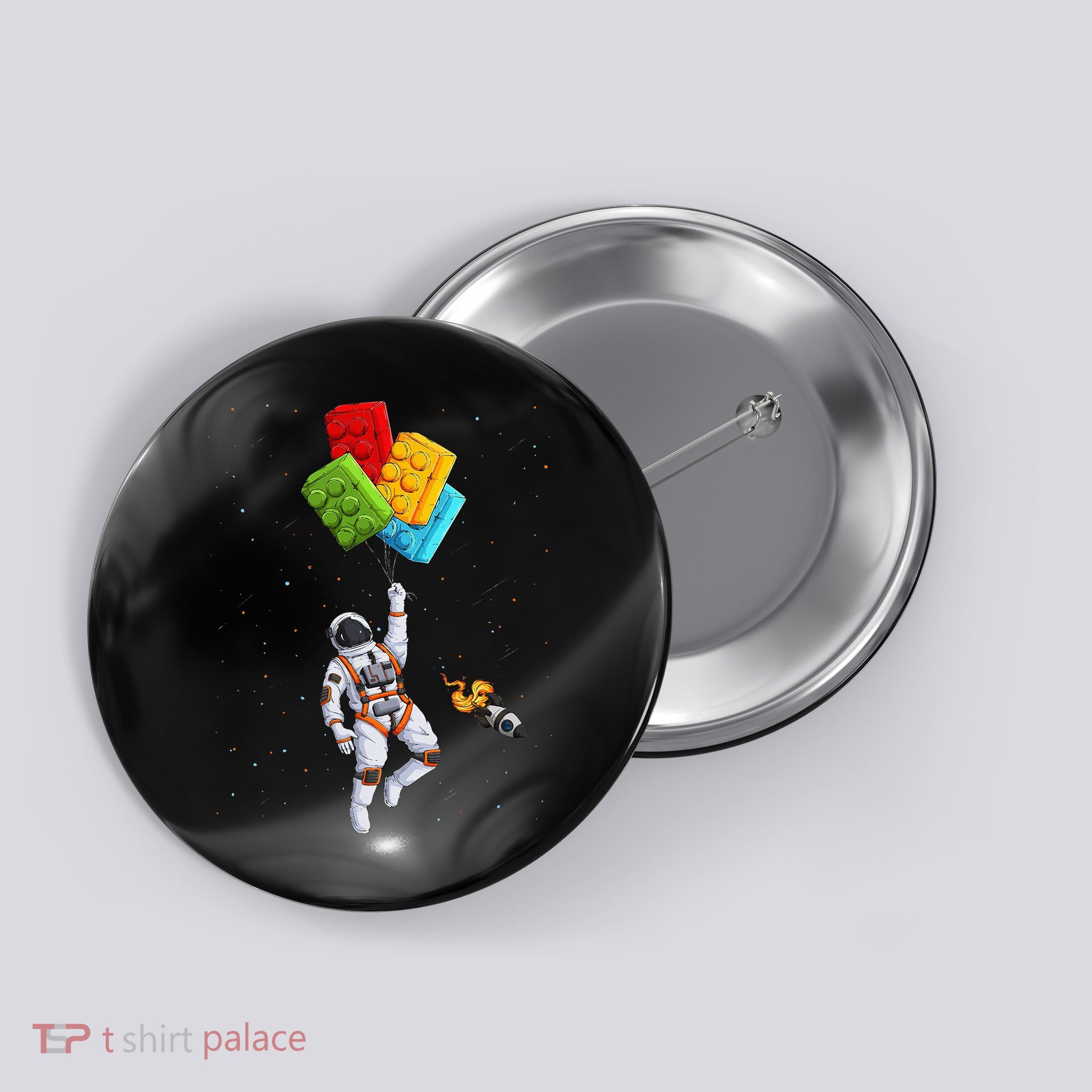 Space Astronaut Master Builder Button