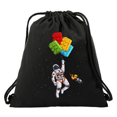 Space Astronaut Master Builder Drawstring Bag