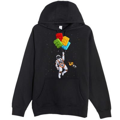 Space Astronaut Master Builder Premium Pullover Hoodie