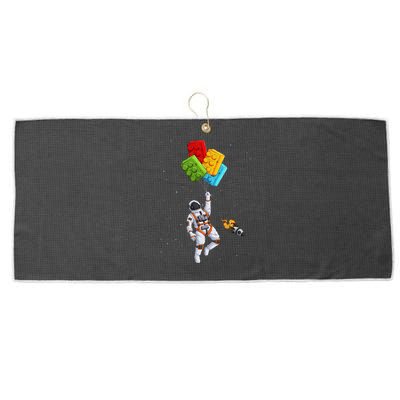 Space Astronaut Master Builder Large Microfiber Waffle Golf Towel