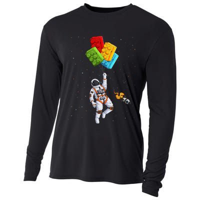 Space Astronaut Master Builder Cooling Performance Long Sleeve Crew