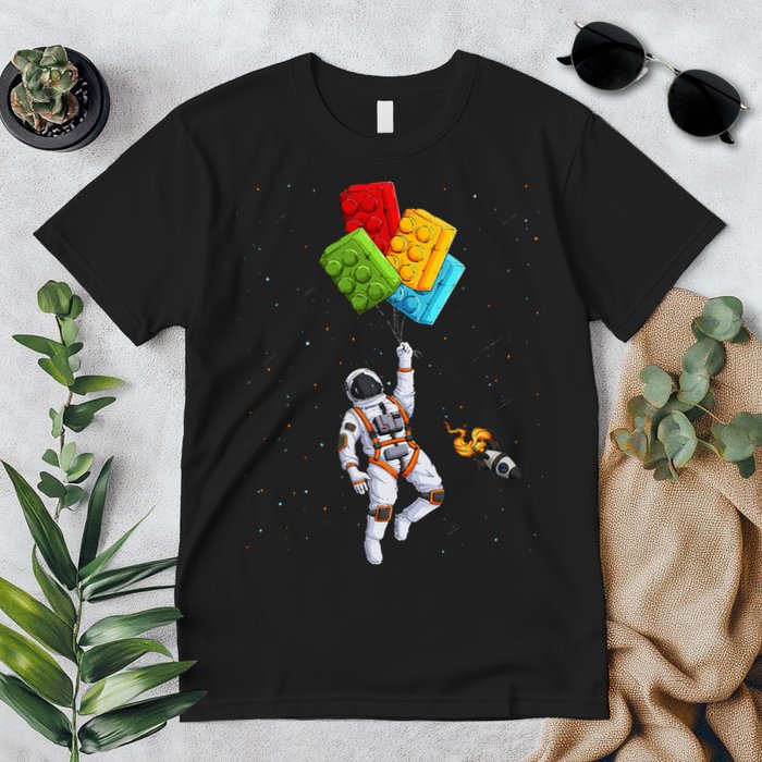 Space Astronaut Master Builder Premium T-Shirt