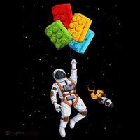 Space Astronaut Master Builder Tank Top