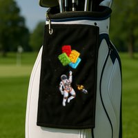 Space Astronaut Master Builder Golf Towel