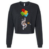 Space Astronaut Master Builder Cropped Pullover Crew
