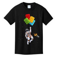 Space Astronaut Master Builder Kids T-Shirt