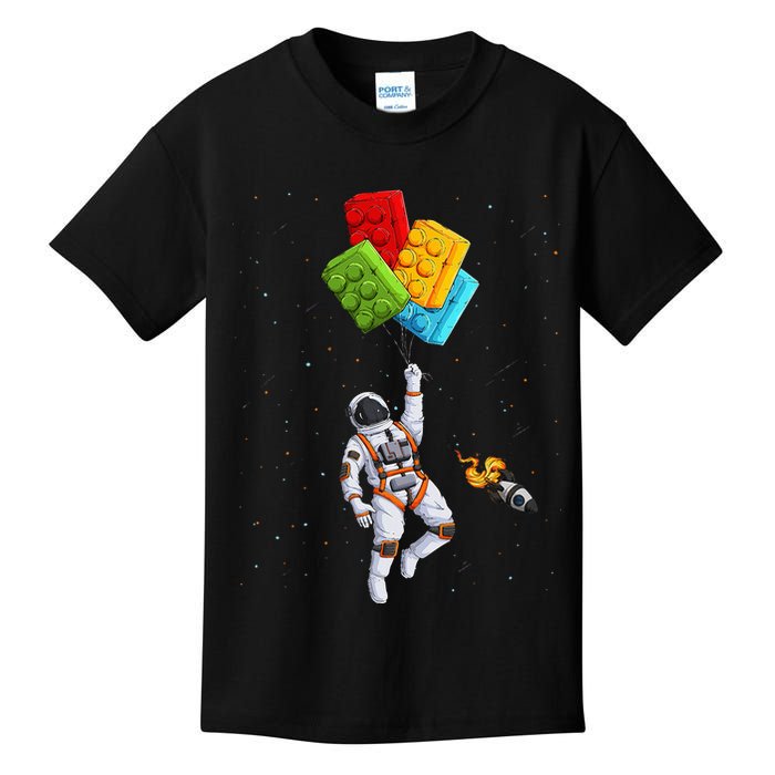 Space Astronaut Master Builder Kids T-Shirt