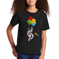 Space Astronaut Master Builder Kids T-Shirt