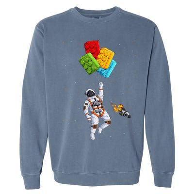 Space Astronaut Master Builder Garment-Dyed Sweatshirt