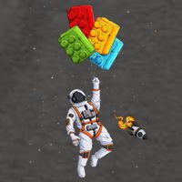Space Astronaut Master Builder Vector Backpack