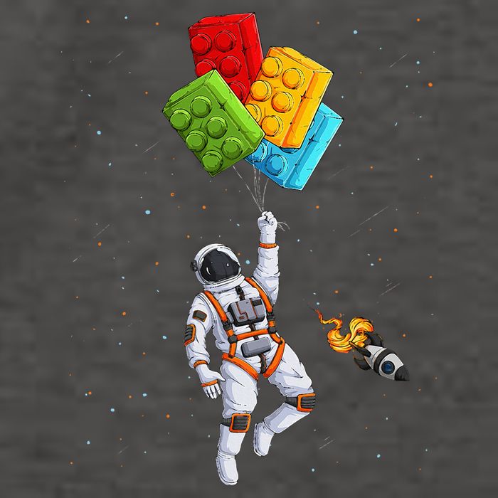 Space Astronaut Master Builder Vector Backpack