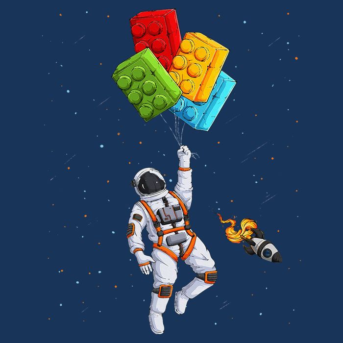 Space Astronaut Master Builder Infant Baby Jersey Bodysuit