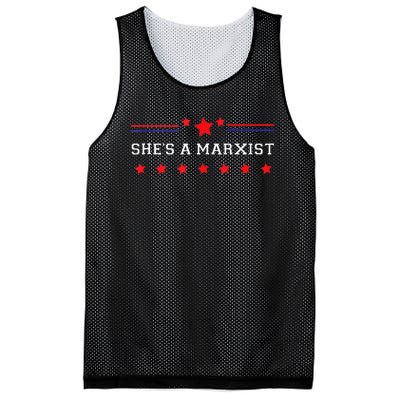 SheS A Marxist Elections 2024 Democrat Republican Mesh Reversible Basketball Jersey Tank