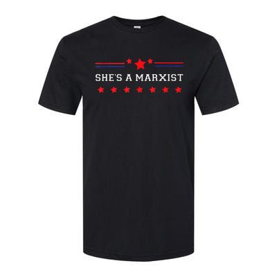 SheS A Marxist Elections 2024 Democrat Republican Softstyle CVC T-Shirt