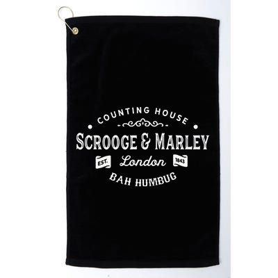 Scrooge And Marley Counting House Christmas Carol Bah Humbug Golf Towel