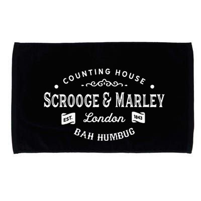 Scrooge And Marley Counting House Christmas Carol Bah Humbug Microfiber Hand Towel