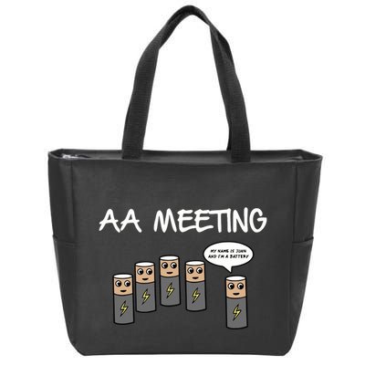 Summerhaysbros Aa Meeting Zip Tote Bag