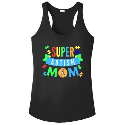 Super Autism Mom For Mothers Raising Awareness And Support Gift Ladies PosiCharge Competitor Racerback Tank