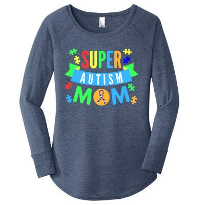 Super Autism Mom For Mothers Raising Awareness And Support Gift Women's Perfect Tri Tunic Long Sleeve Shirt