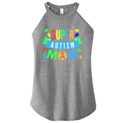 Super Autism Mom For Mothers Raising Awareness And Support Gift Women's Perfect Tri Rocker Tank